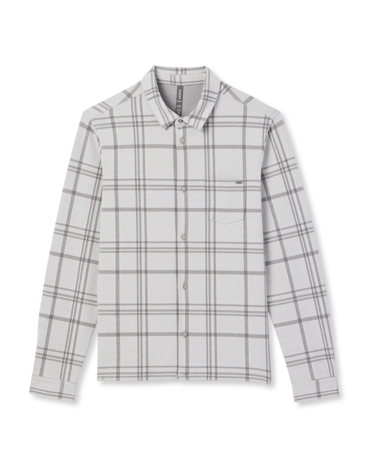 Seaview Plaid Buttondown Shirt Frost Grey | Vuori shop - US 9313