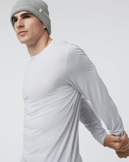 Long Sleeve Current Tech Tee Frost Grey | Vuori onsale - US 5326