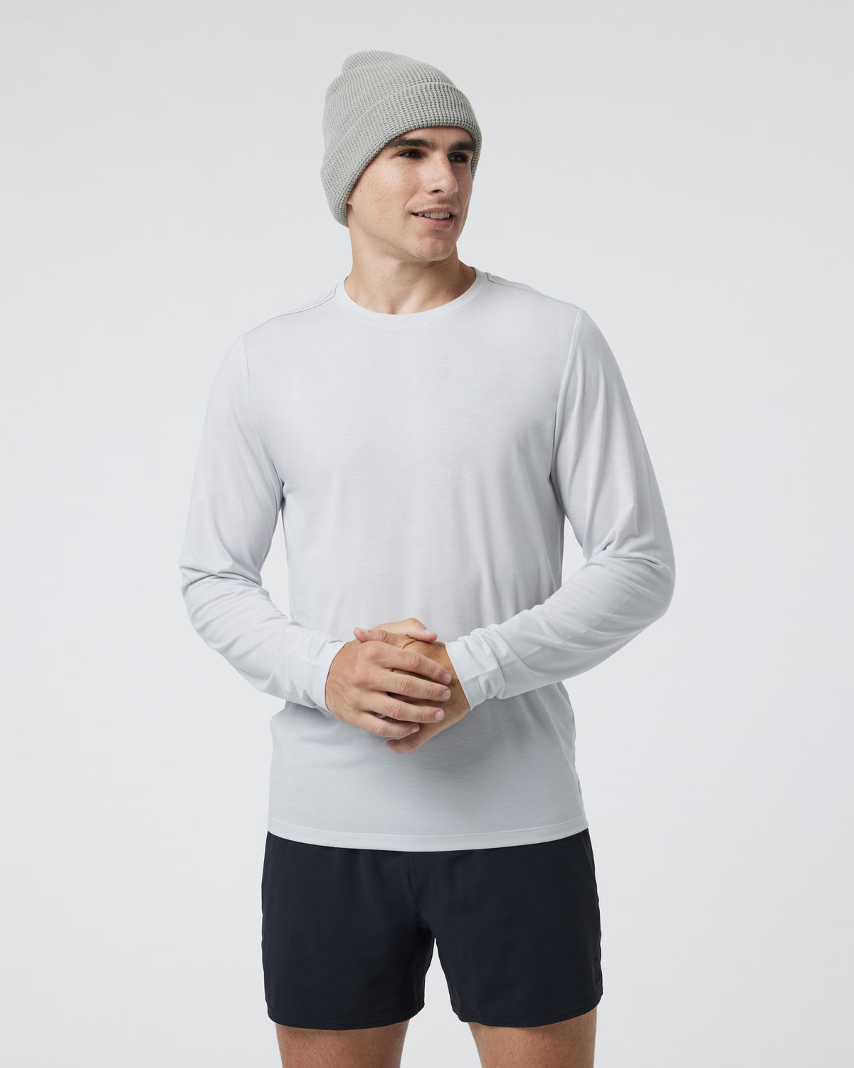 Long Sleeve Current Tech Tee Frost Grey | Vuori onsale - US 5326