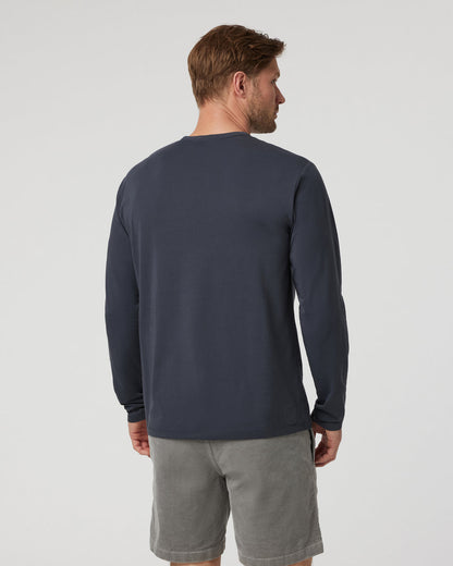 Long Sleeve Men's Feather Tee Navy | Vuori for sale - US 8777