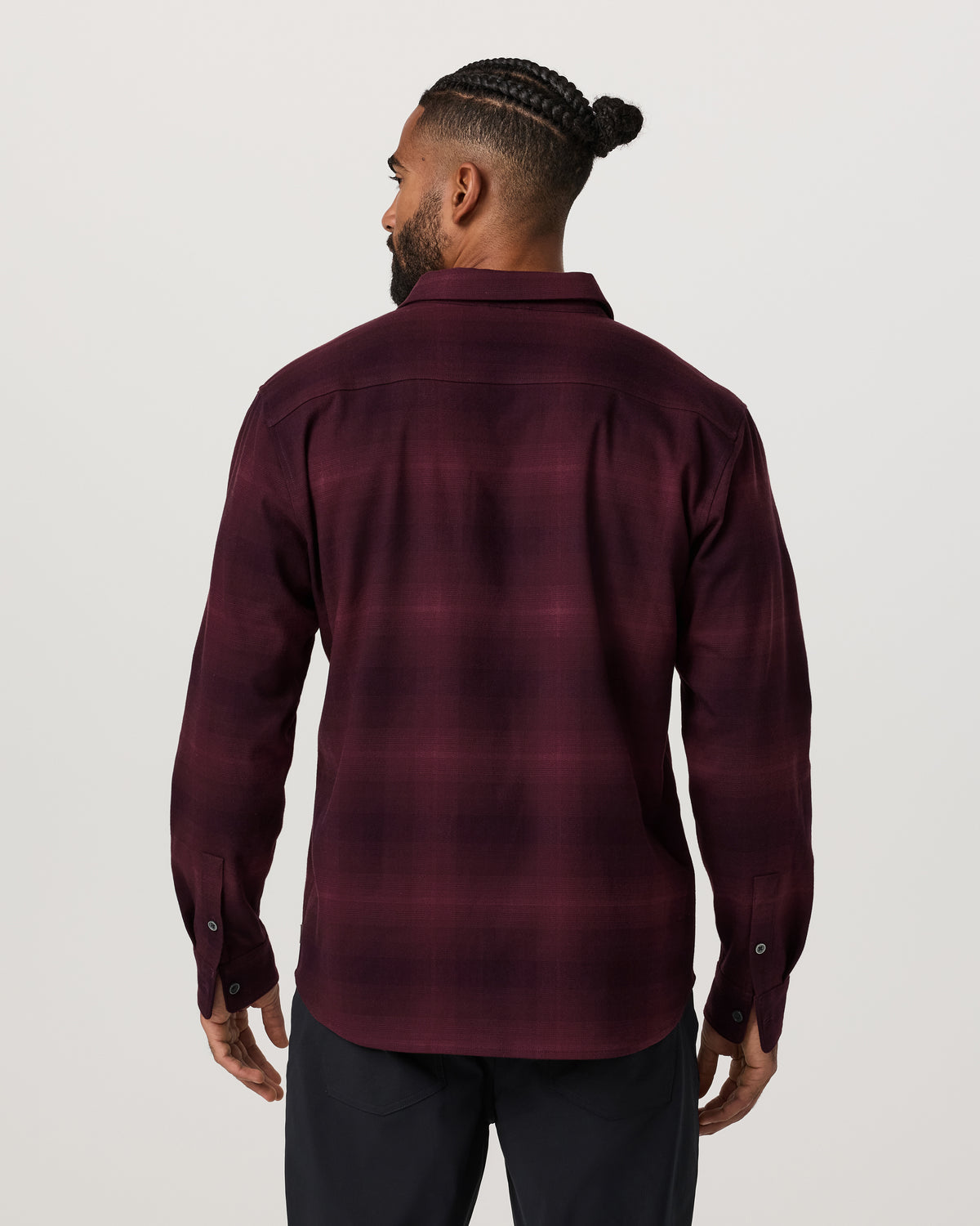 Long Sleeve Flannel Button Down Men's Raisin Shirt | Vuori online - US 2998