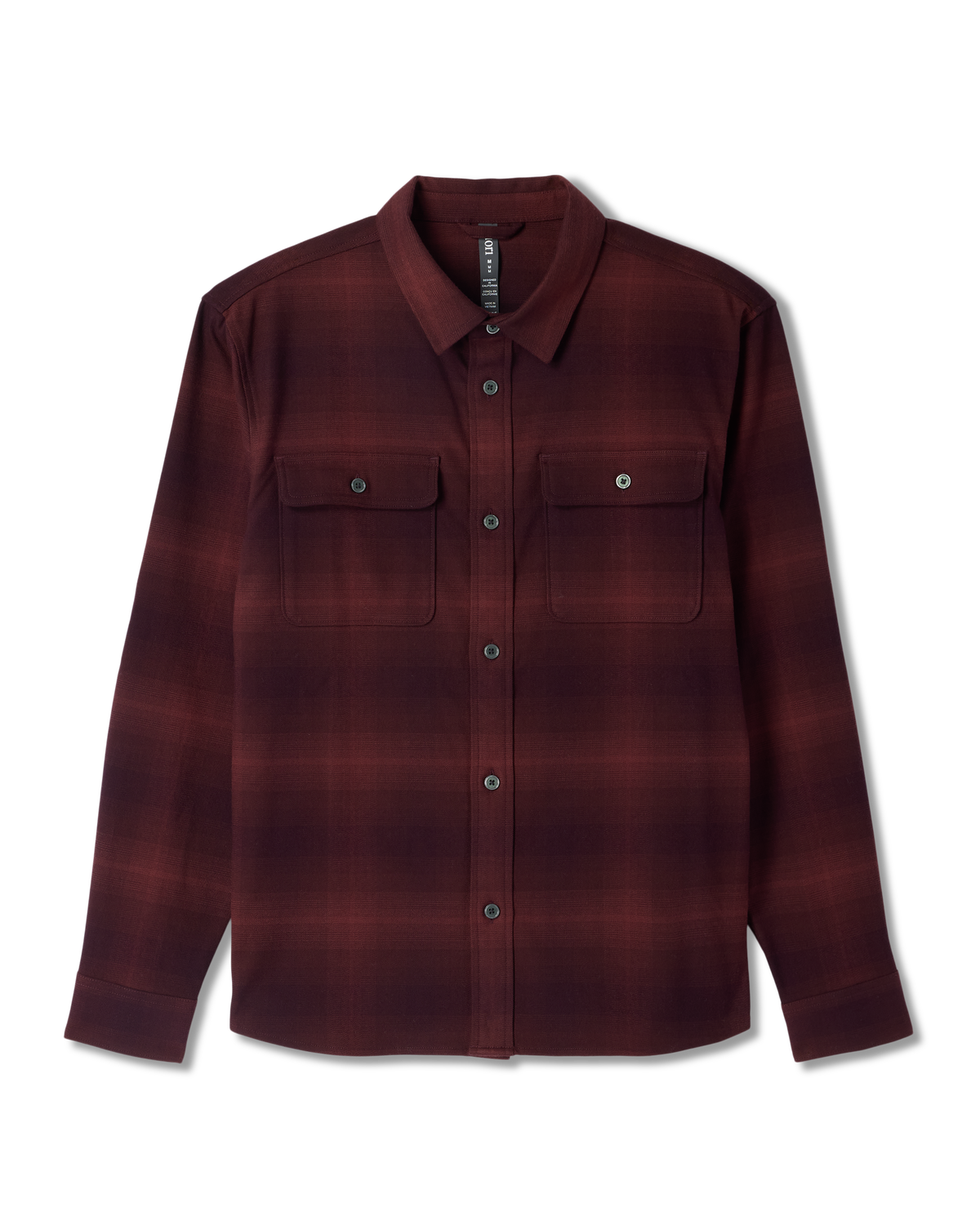 Long Sleeve Flannel Button Down Men's Raisin Shirt | Vuori online - US 2998