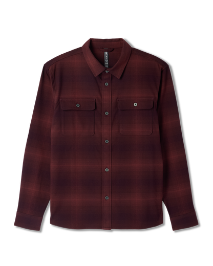 Long Sleeve Flannel Button Down Men's Raisin Shirt | Vuori online - US 2998