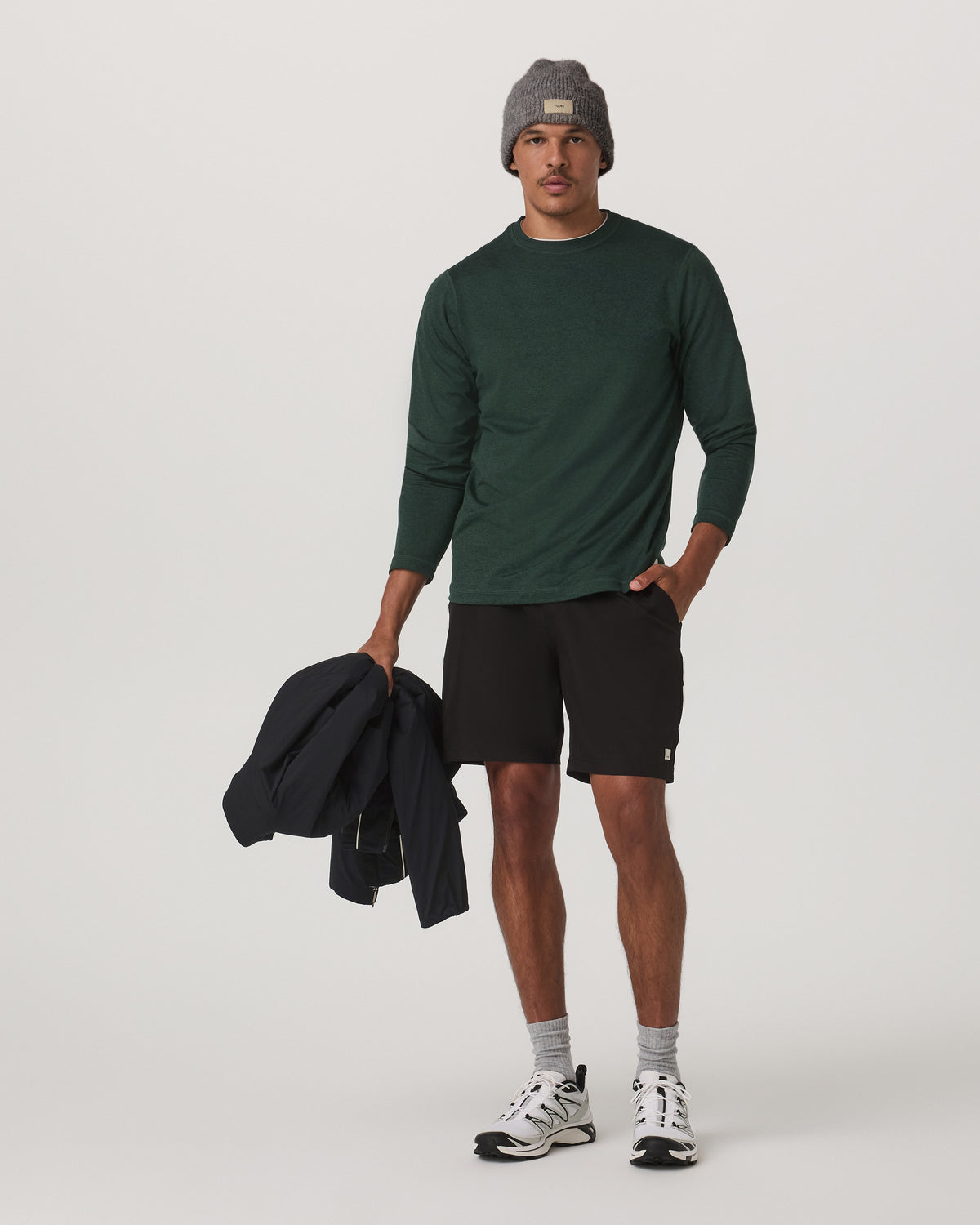 Long Sleeve Ponto Performance Tee Evergreen Heather | Vuori discount - US 6539