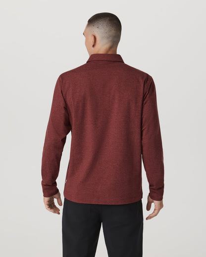 Men's Long Sleeve Coronado Rugby Spiced Apple Heather | Vuori outlet - US 1517