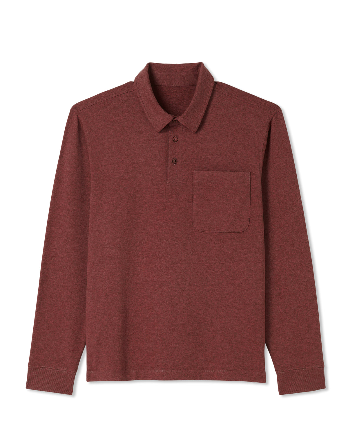 Men's Long Sleeve Coronado Rugby Spiced Apple Heather | Vuori outlet - US 1517
