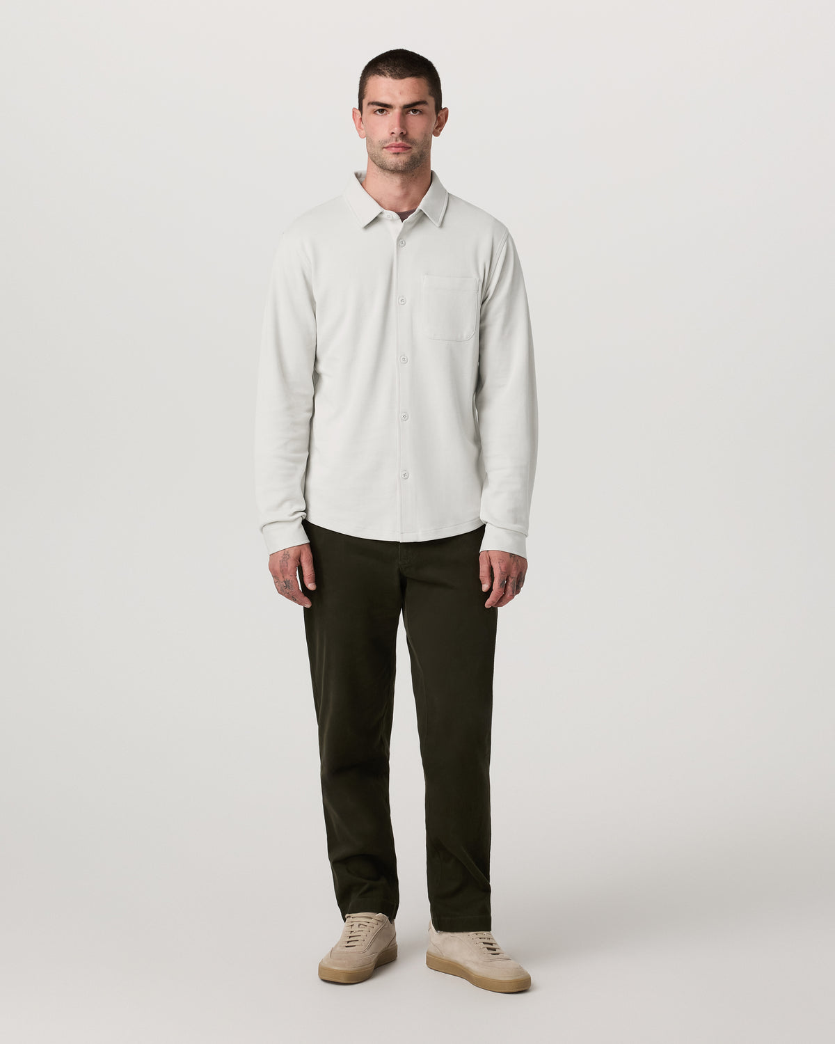 Jeffreys Overshirt Men's Winter Grey Heather Shirt | Vuori shop - US 9868