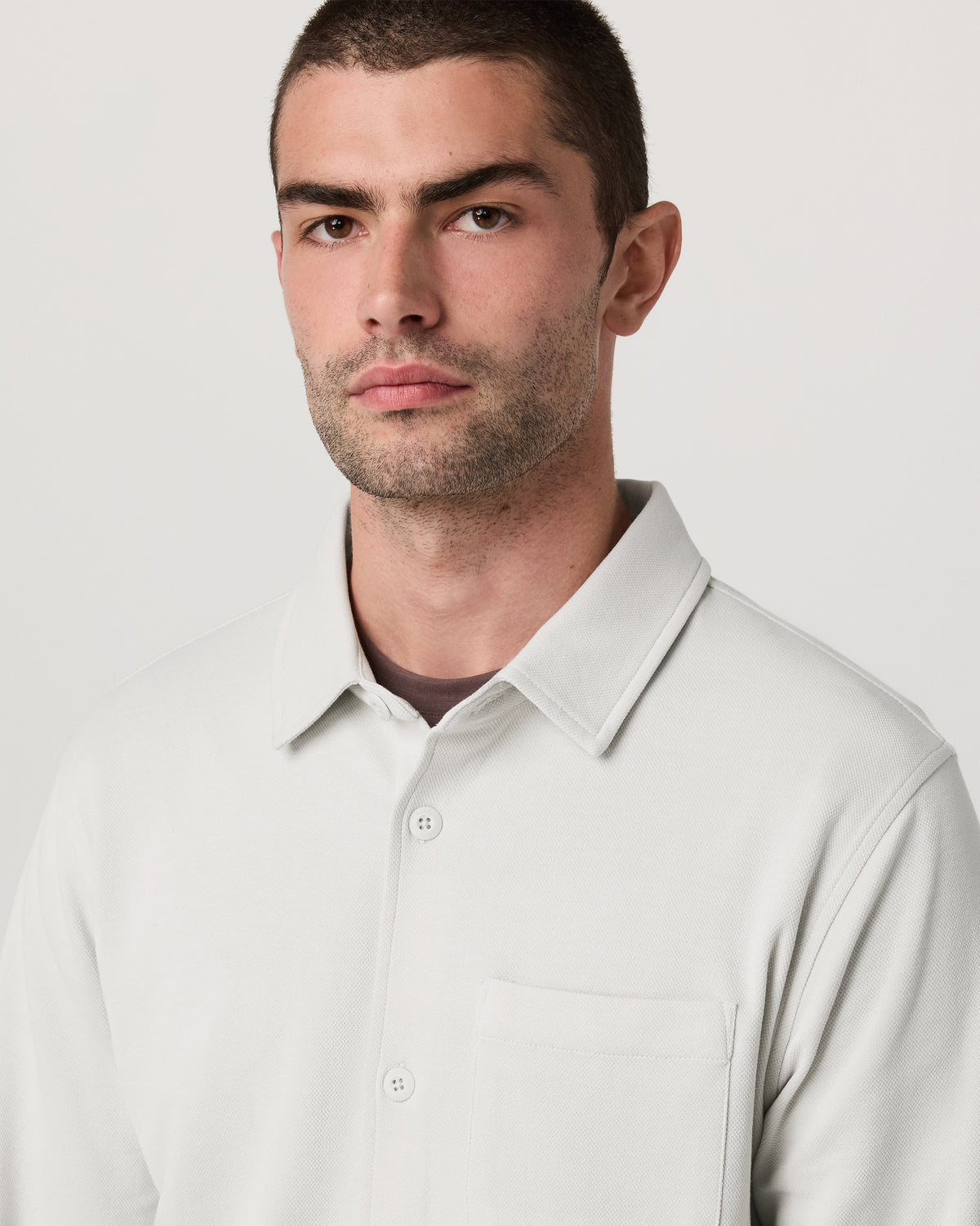 Jeffreys Overshirt Men's Winter Grey Heather Shirt | Vuori shop - US 9868