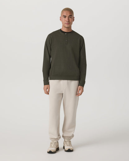 Long Sleeve Coronado Henley - Relaxed Oregano Heather | Vuori sale - US 3798