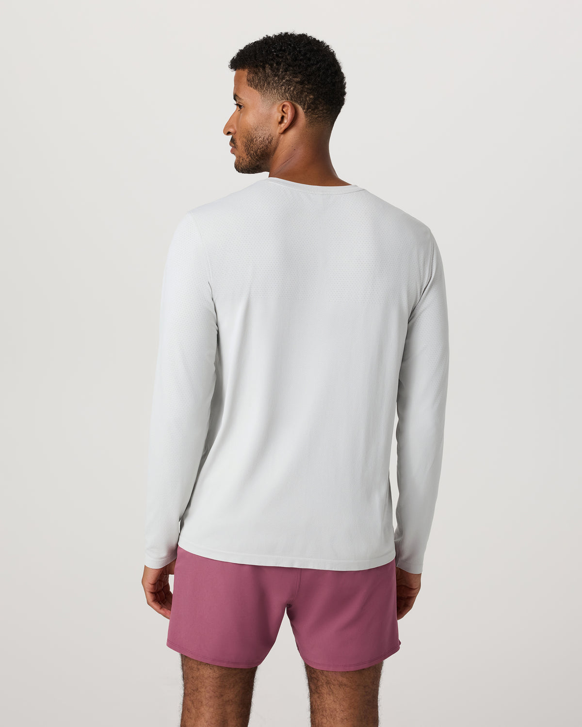 Men's Long Sleeve Clearview Seamless Tee Frost Grey Shirt | Vuori onsale - US 1118