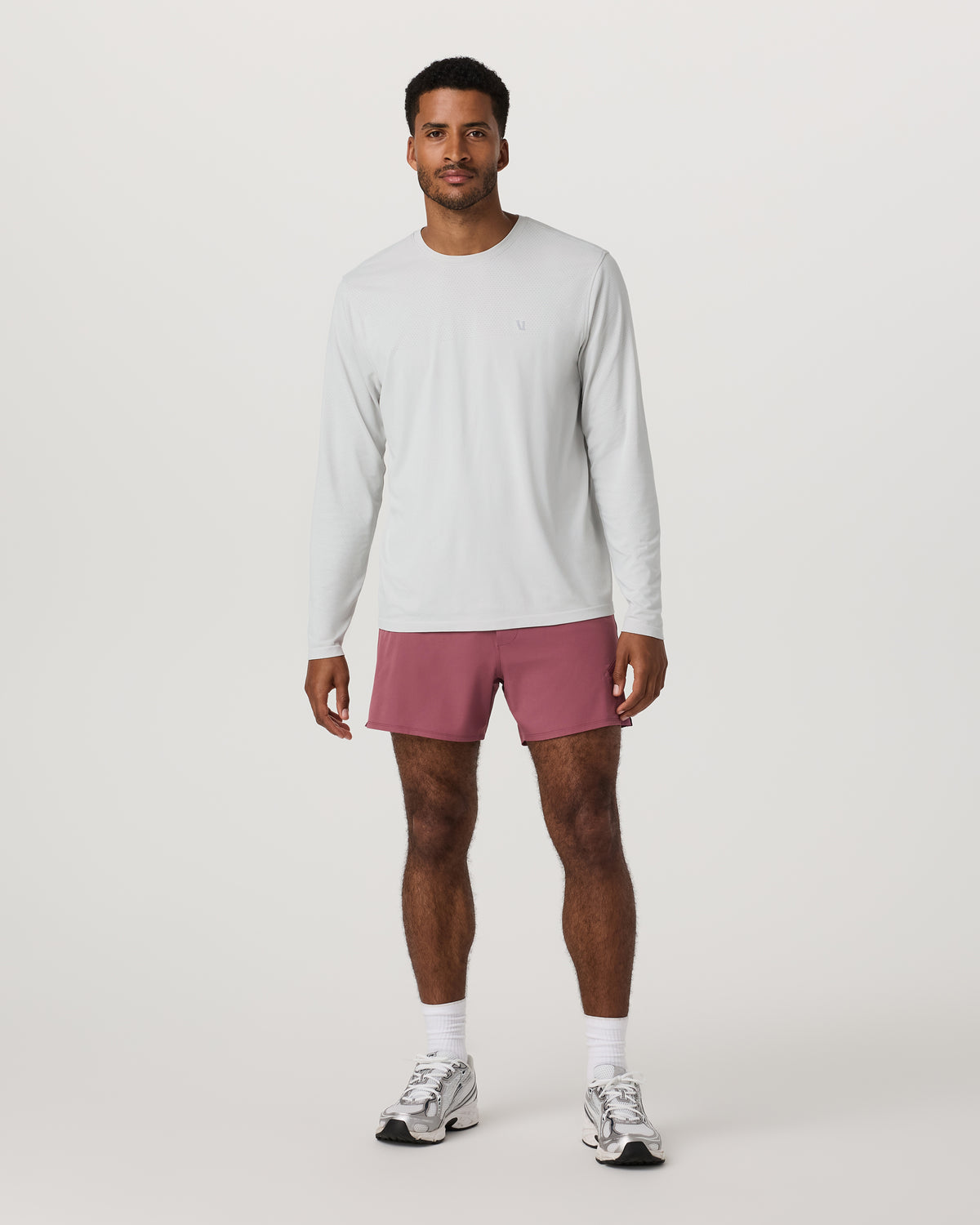 Men's Long Sleeve Clearview Seamless Tee Frost Grey Shirt | Vuori onsale - US 1118