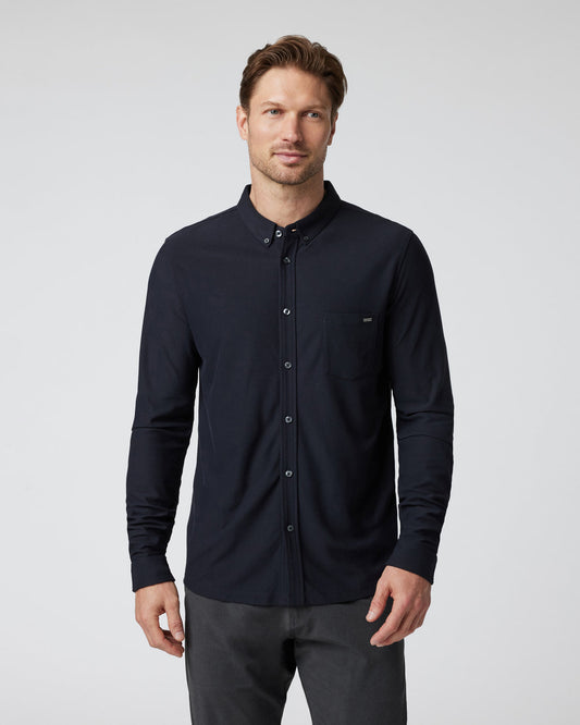 Long Sleeve Ace Button Down Men's Black Shirt | Vuori for sale - US 6089