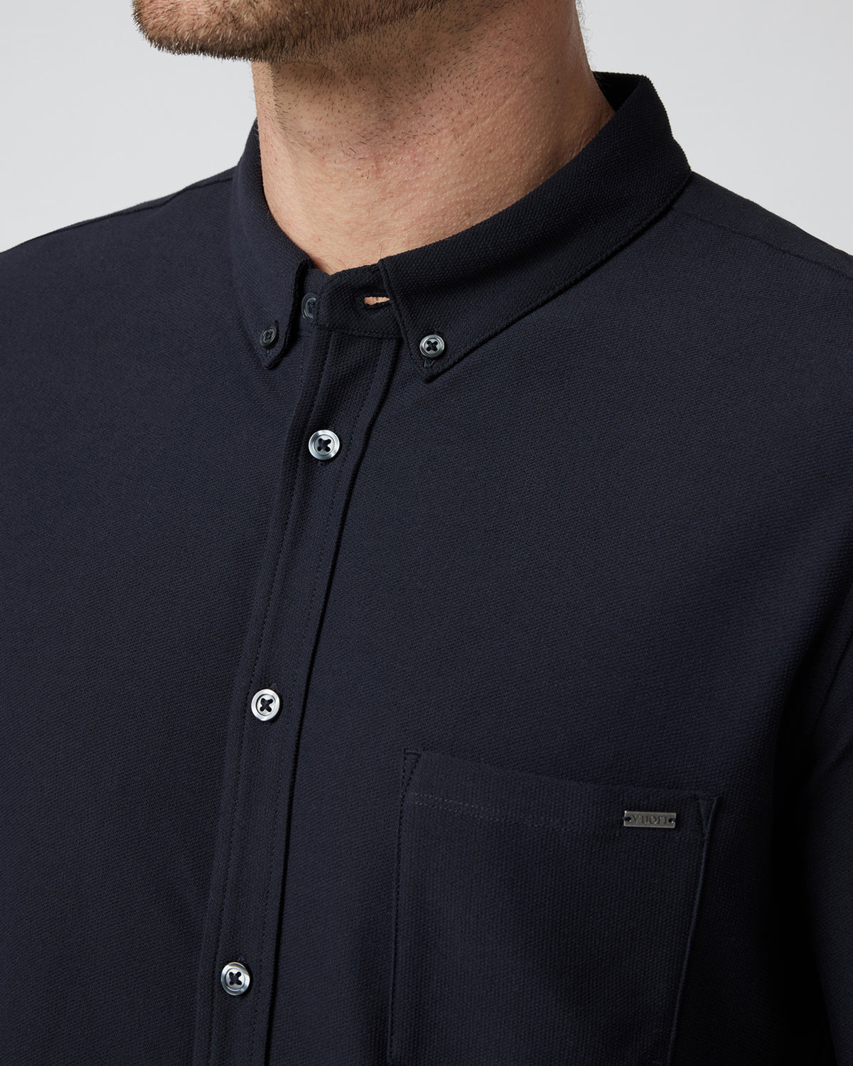 Long Sleeve Ace Button Down Men's Black Shirt | Vuori for sale - US 6089