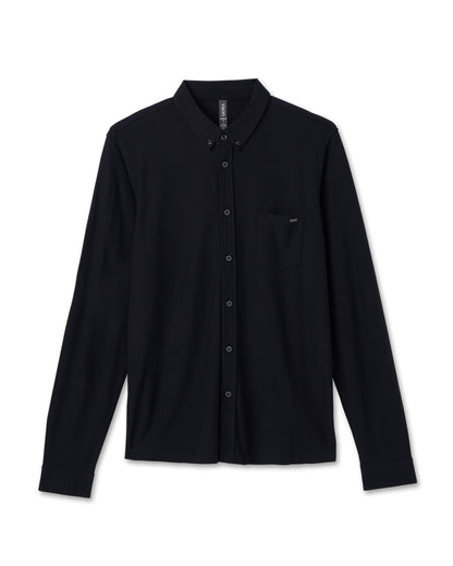 Long Sleeve Ace Button Down Men's Black Shirt | Vuori for sale - US 6089