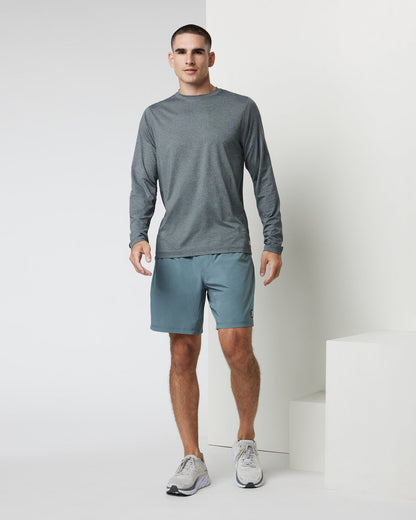 Long Sleeve Tradewind Performance Tee 2.0 Heather Grey | Vuori online - US 8943