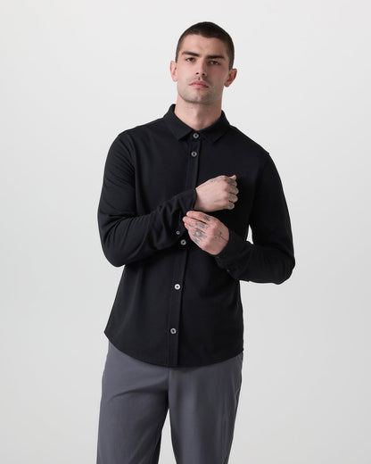 Long Sleeve North Beach Button Down Black | Vuori outlet - US 2941
