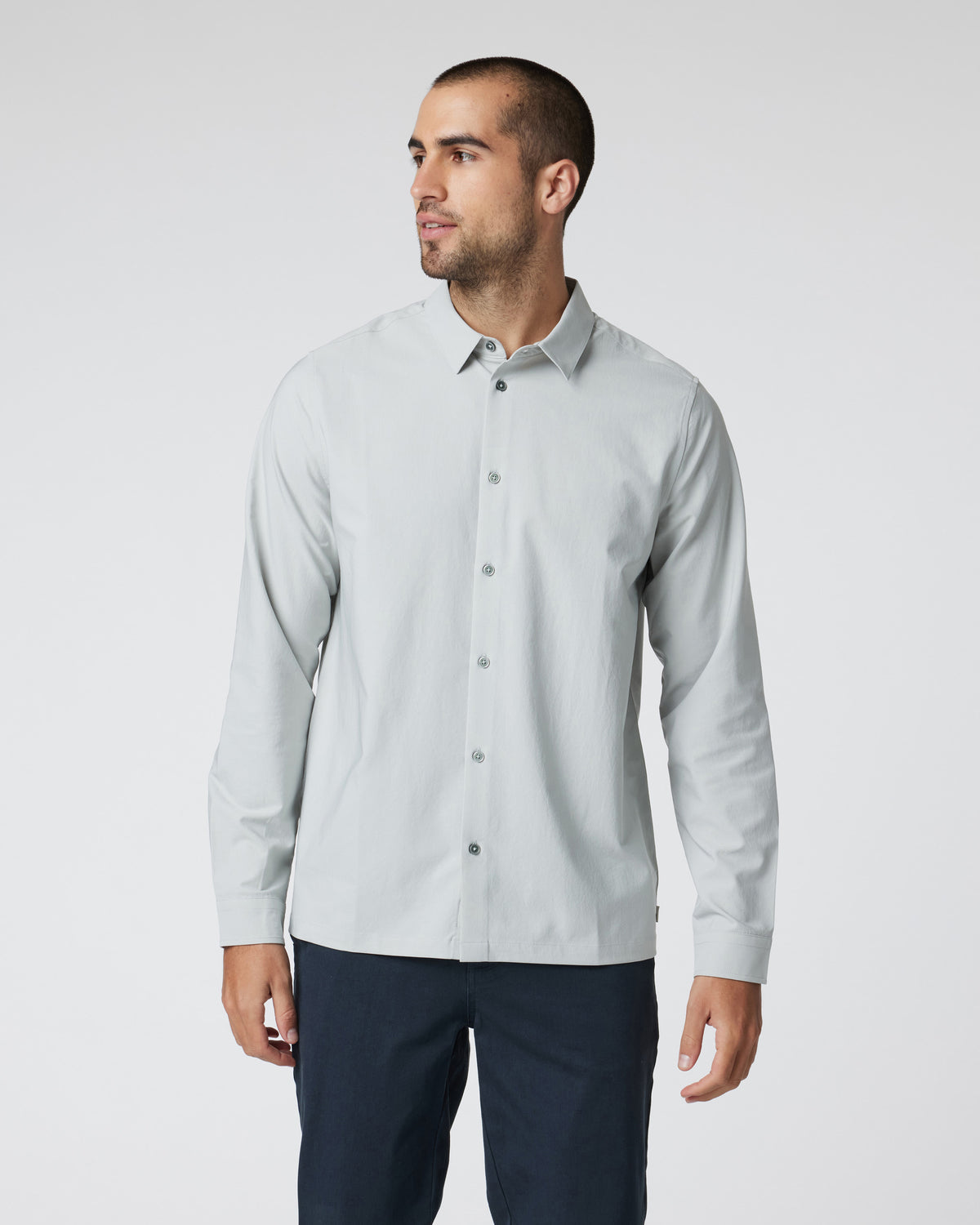 Long Sleeve Manhattan Button Down Sky Grey | Vuori shop - US 2260