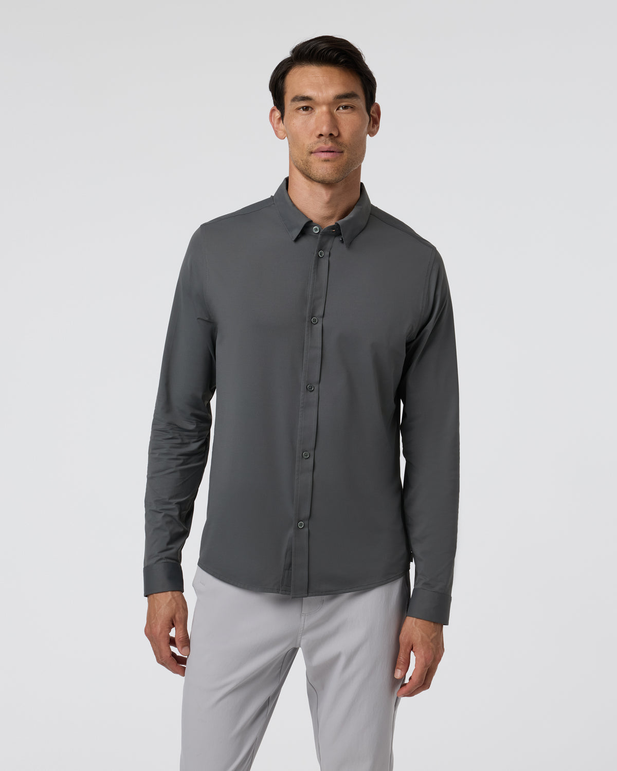 Long Sleeve TravelLite Button Down Dark Pewter | Vuori sale - US 5332
