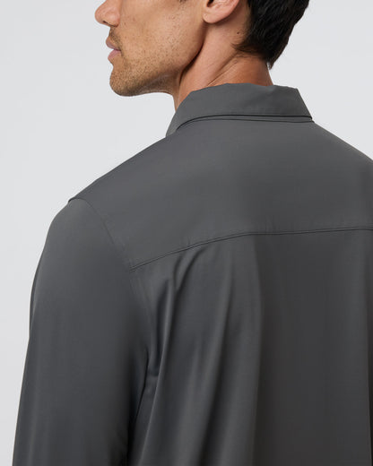 Long Sleeve TravelLite Button Down Dark Pewter | Vuori sale - US 5332