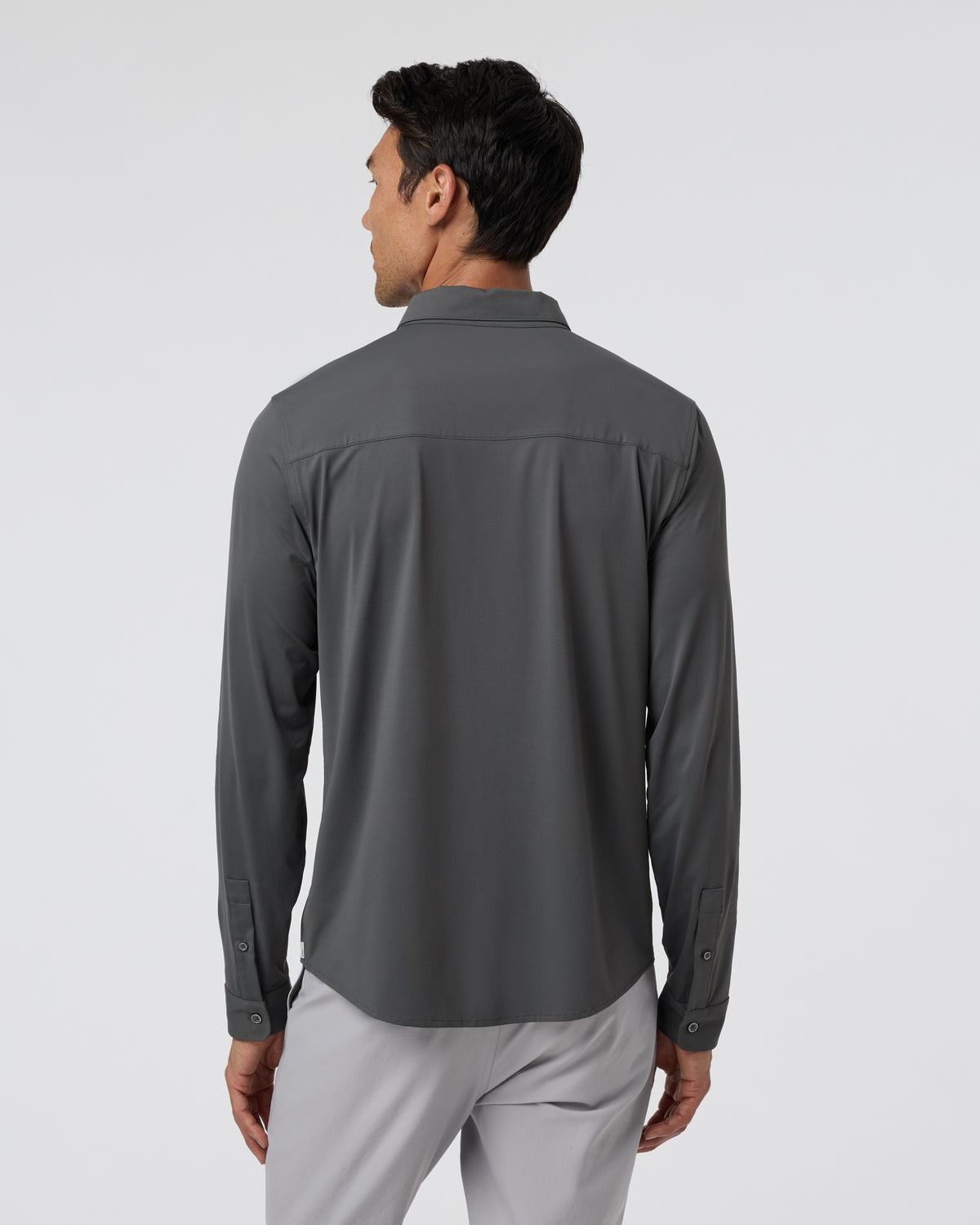 Long Sleeve TravelLite Button Down Dark Pewter | Vuori sale - US 5332