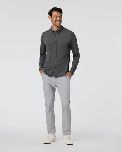 Long Sleeve TravelLite Button Down Dark Pewter | Vuori sale - US 5332