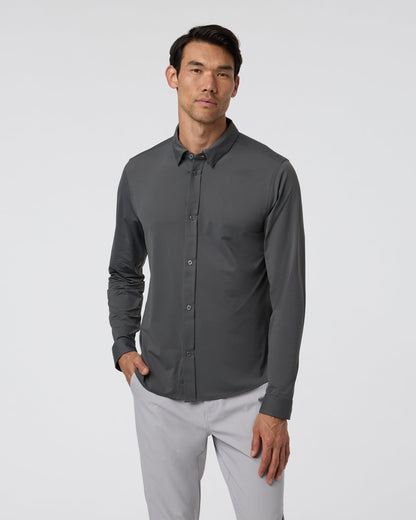 Long Sleeve TravelLite Button Down Dark Pewter | Vuori sale - US 5332