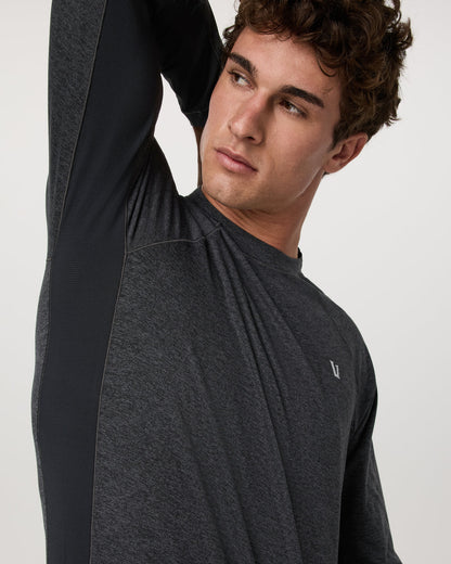 Long Sleeve Ponto Hybrid Baselayer Charcoal Heather | Vuori for sale - US 6066