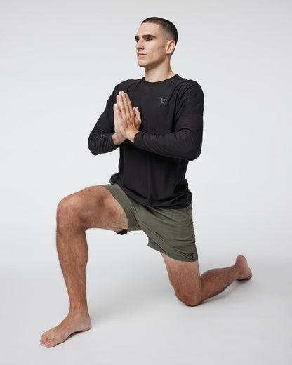 Long Sleeve Strato Graphic Tee Black Workout Tee | Vuori discount - US 1355