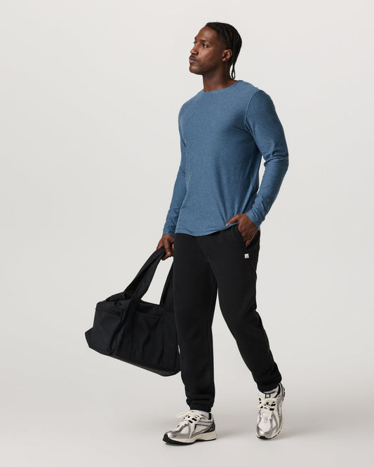 Men's Long Sleeve Strato Tech Tee Pool Blue Heather | Vuori outlet - US 8751