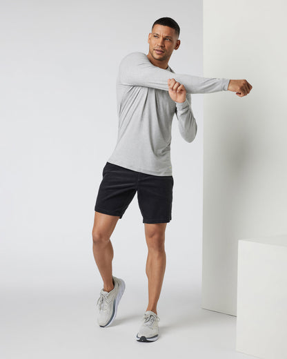 Long-Sleeve Ease Performance Henley Light Heather Grey | Vuori shop - US 5961