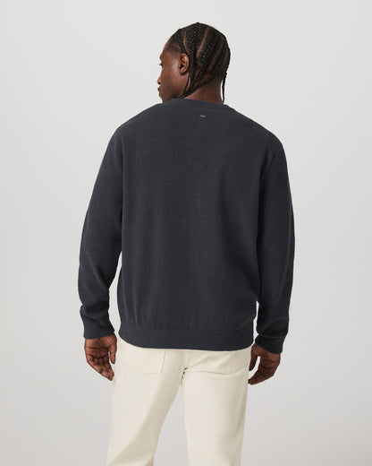 Midweight Rib Sweater Men's Navy Ribbed Knit Sweater | Vuori sale - US 6974