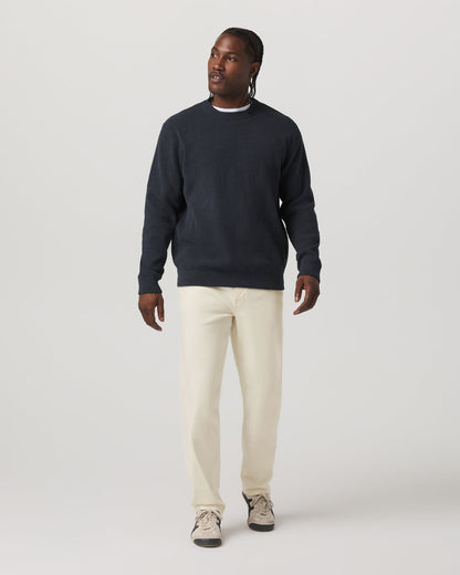 Midweight Rib Sweater Men's Navy Ribbed Knit Sweater | Vuori sale - US 6974