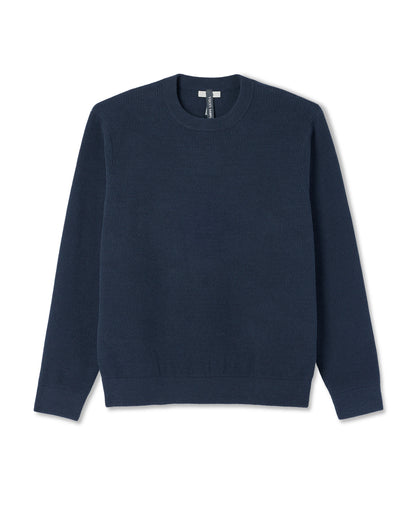 Midweight Rib Sweater Men's Navy Ribbed Knit Sweater | Vuori sale - US 6974