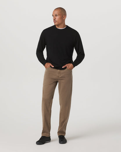 Merino Fine Gauge Wool Sweater Men's Black Sweater | Vuori for sale - US 8731