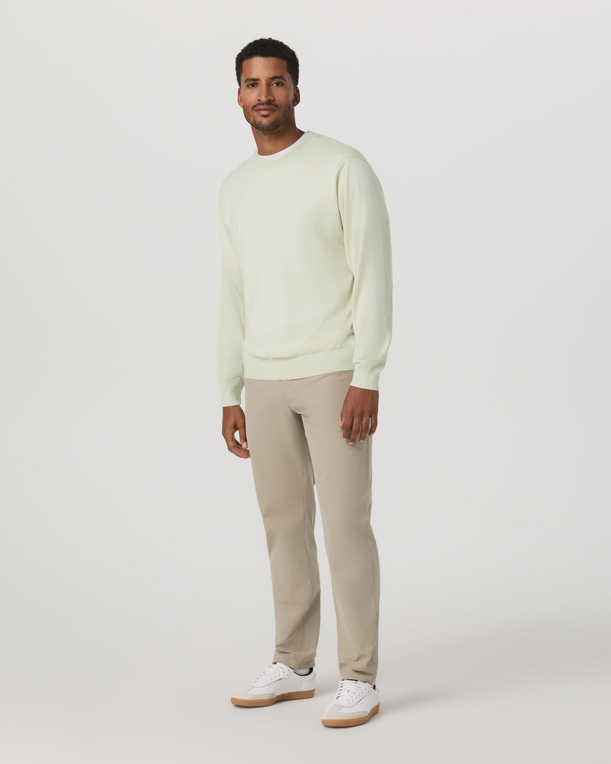 Men's Merino Fine Gauge Wool Sweater Sandalwood | Vuori online - US 2854