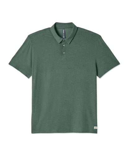 Strato Tech Polo Men's Agate Green Heather Polo Shirt | Vuori discount - US 2765