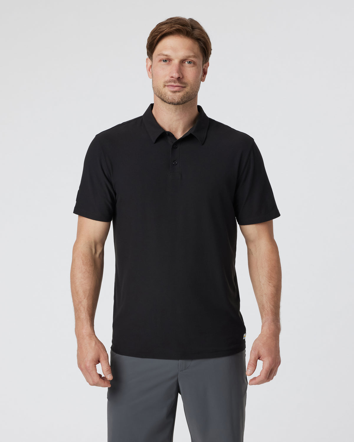 Strato Tech Polo Men's Black Polo Shirt | Vuori outlet - US 1313