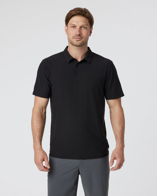 Strato Tech Polo Men's Black Polo Shirt | Vuori outlet - US 1313
