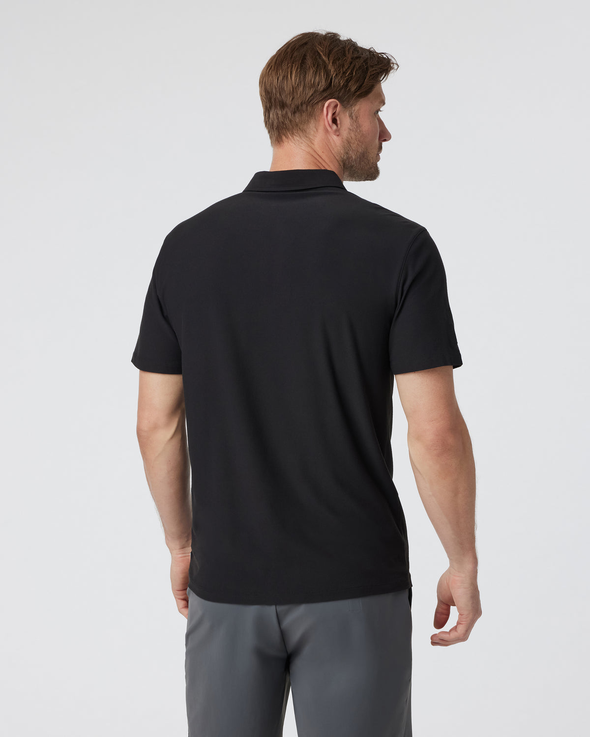 Strato Tech Polo Men's Black Polo Shirt | Vuori outlet - US 1313