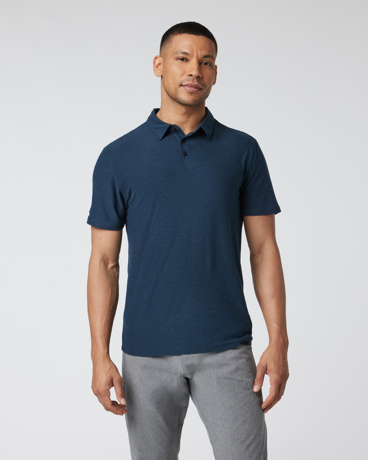 Strato Tech Polo Men's Navy Heather Polo | Vuori shop - US 5536