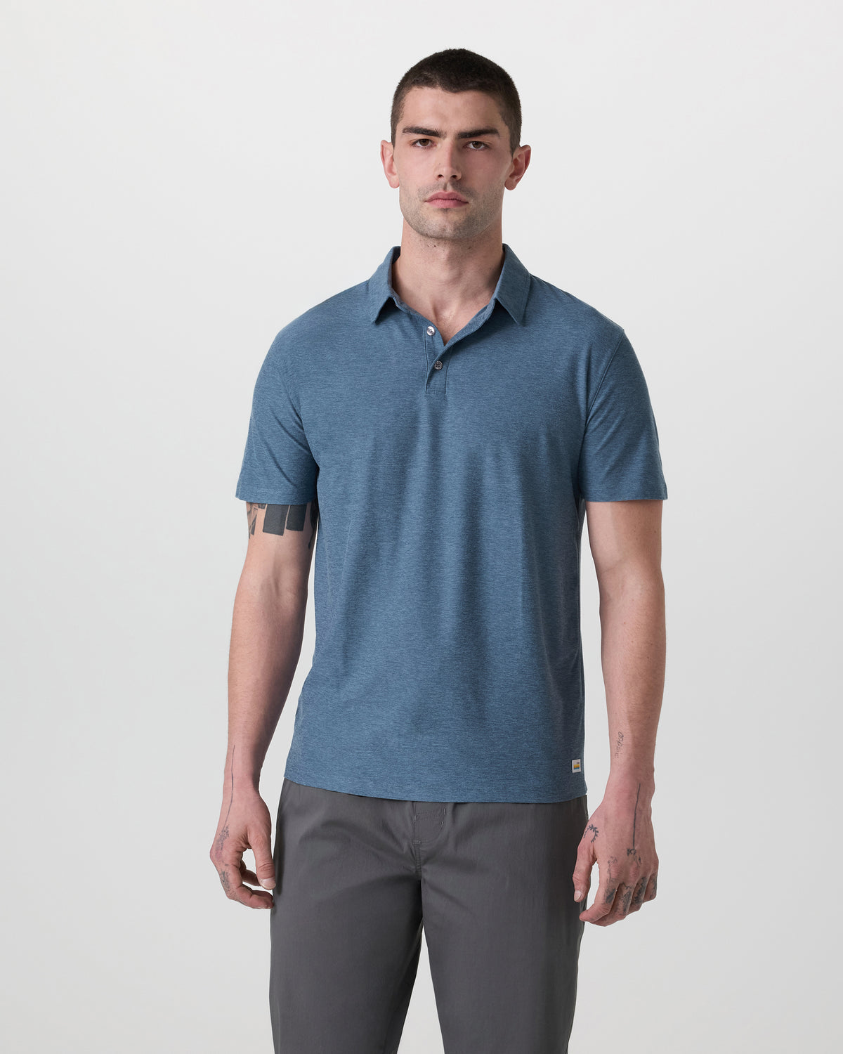 Strato Tech Polo Men's Pool Blue Heather Polo | Vuori sale - US 2273
