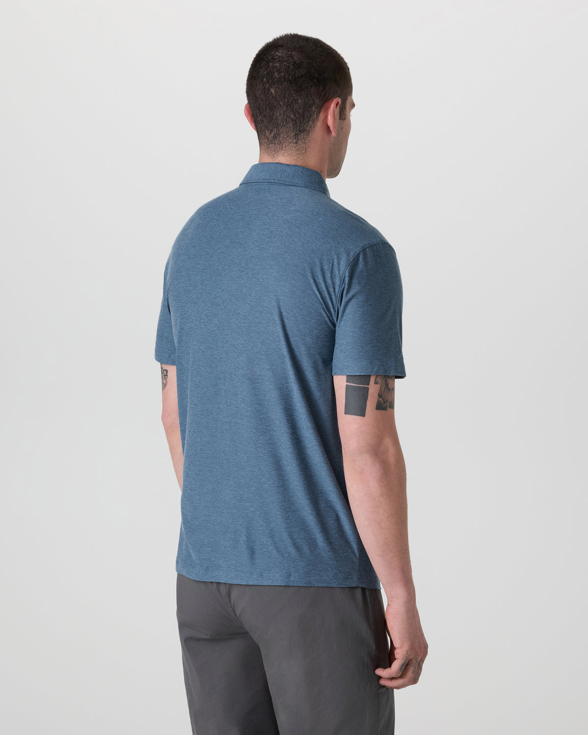 Strato Tech Polo Men's Pool Blue Heather Polo | Vuori sale - US 2273