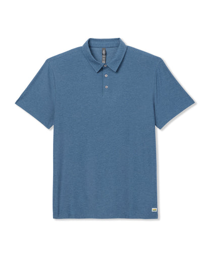 Strato Tech Polo Men's Pool Blue Heather Polo | Vuori sale - US 2273