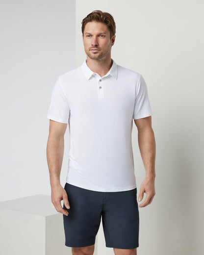 Strato Tech Polo Men's White Athletic Polo | Vuori onsale - US 6729