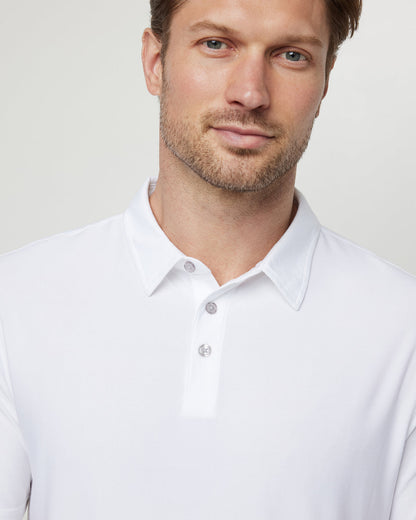 Strato Tech Polo Men's White Athletic Polo | Vuori onsale - US 6729