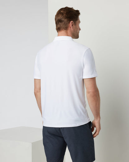 Strato Tech Polo Men's White Athletic Polo | Vuori onsale - US 6729