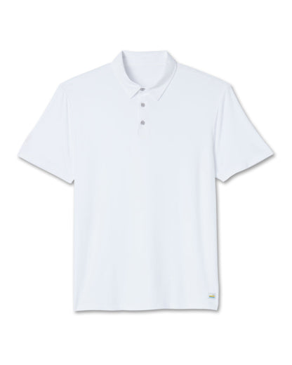 Strato Tech Polo Men's White Athletic Polo | Vuori onsale - US 6729