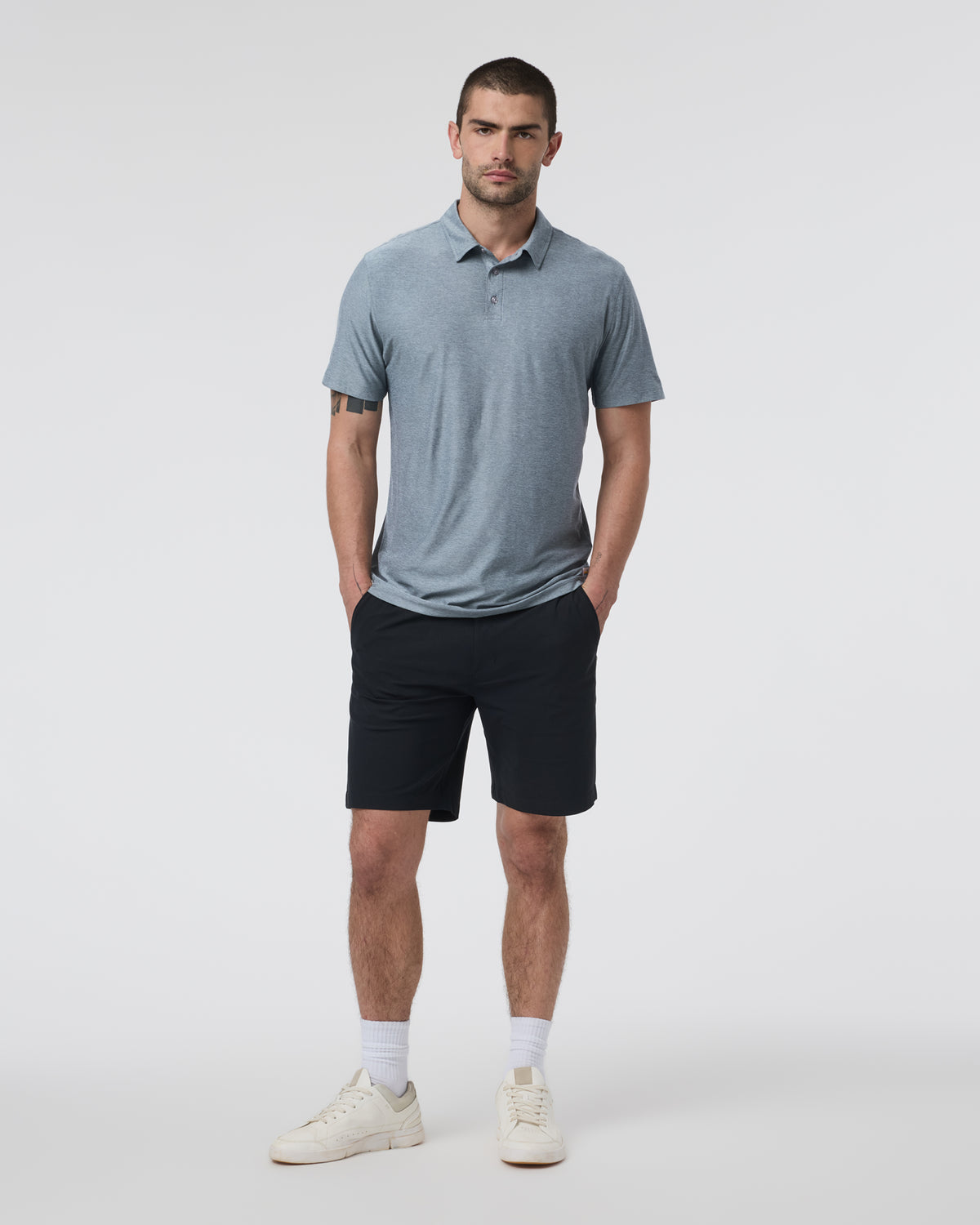 Strato Tech Polo Men's Mist Heather Polo | Vuori for sale - US 4240