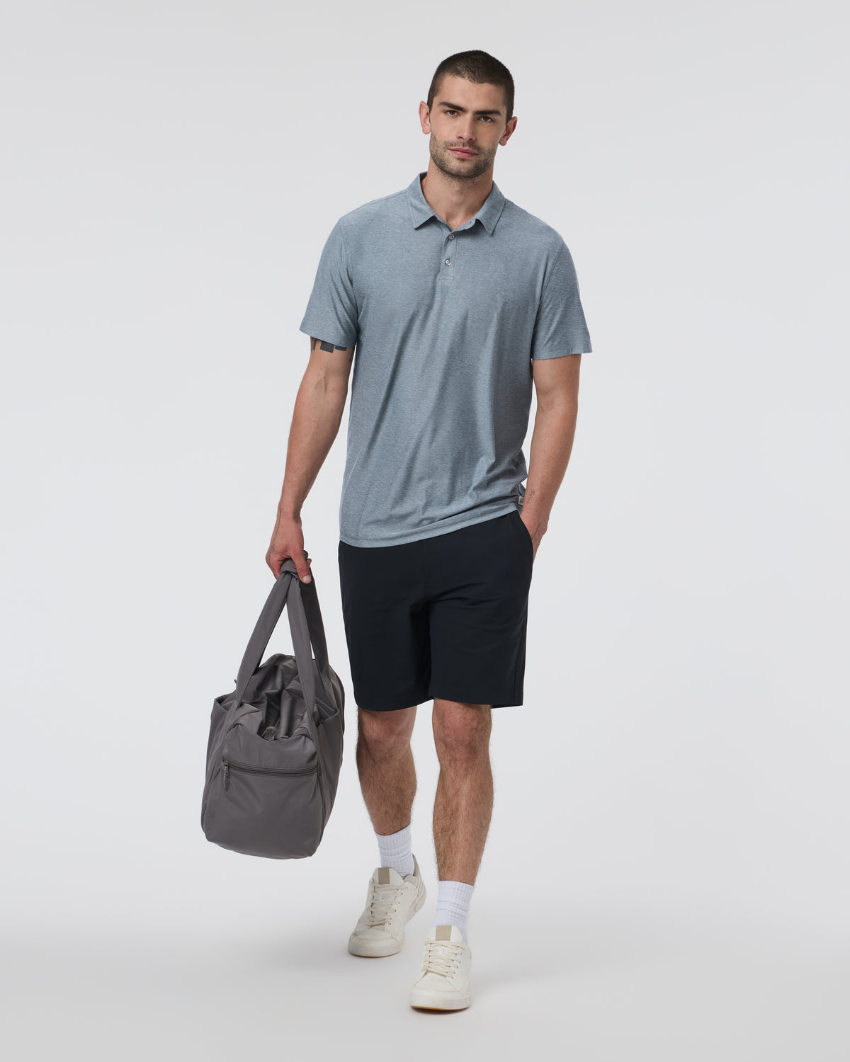 Strato Tech Polo Men's Mist Heather Polo | Vuori for sale - US 4240