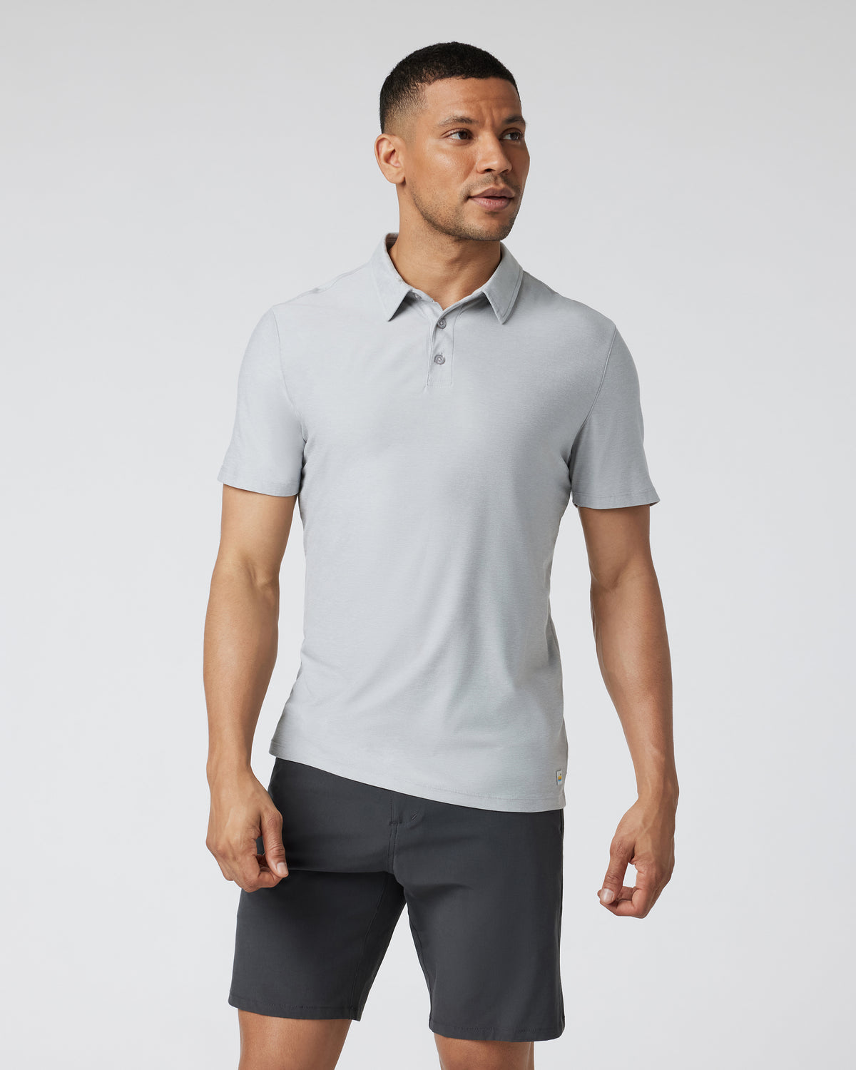 Strato Tech Polo Platinum Heather | Vuori discount - US 1683